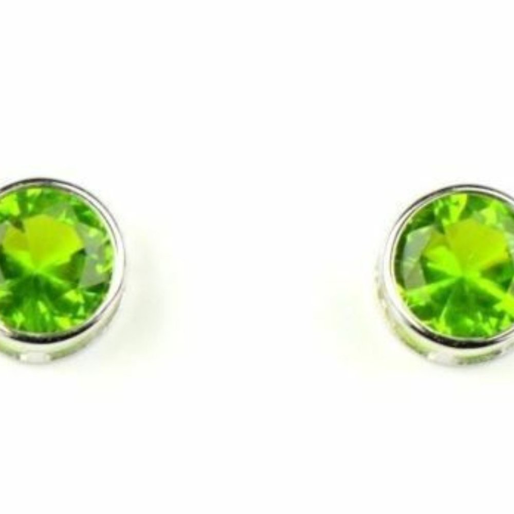 Solid 14k White Gold Bezel Push Back Butterfly Bi… - image 8